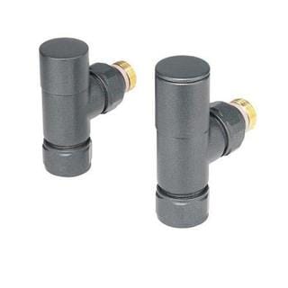 Totally Rads Radiator Valves Redroom Angled Manual Round Radiator Valves (Pair) Volcanic