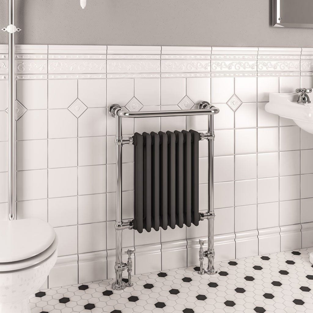 Eastbrook Insert Radiators Eastbrook Isbourne Straight Vertical Traditional Radiator in Anthracite