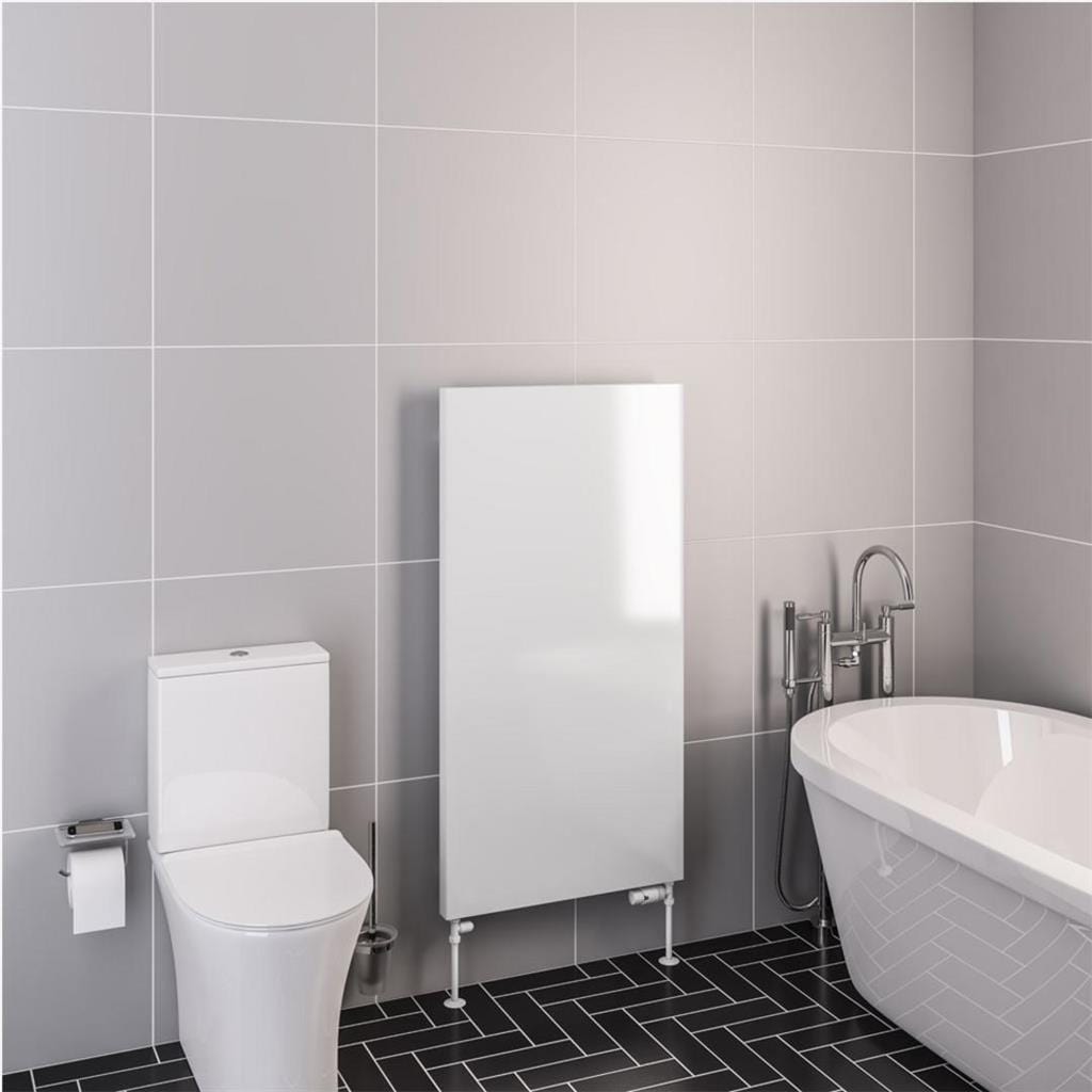 Eastbrook Flat Panel Radiator Eastbrook Wingrave Flat Panel Radiator In Gloss White 1200 x 610mm / Central Heating