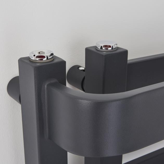 KRAD Designer Towel Radiators K-RAD Texas Straight Vertical Designer Towel Rail in Anthracite