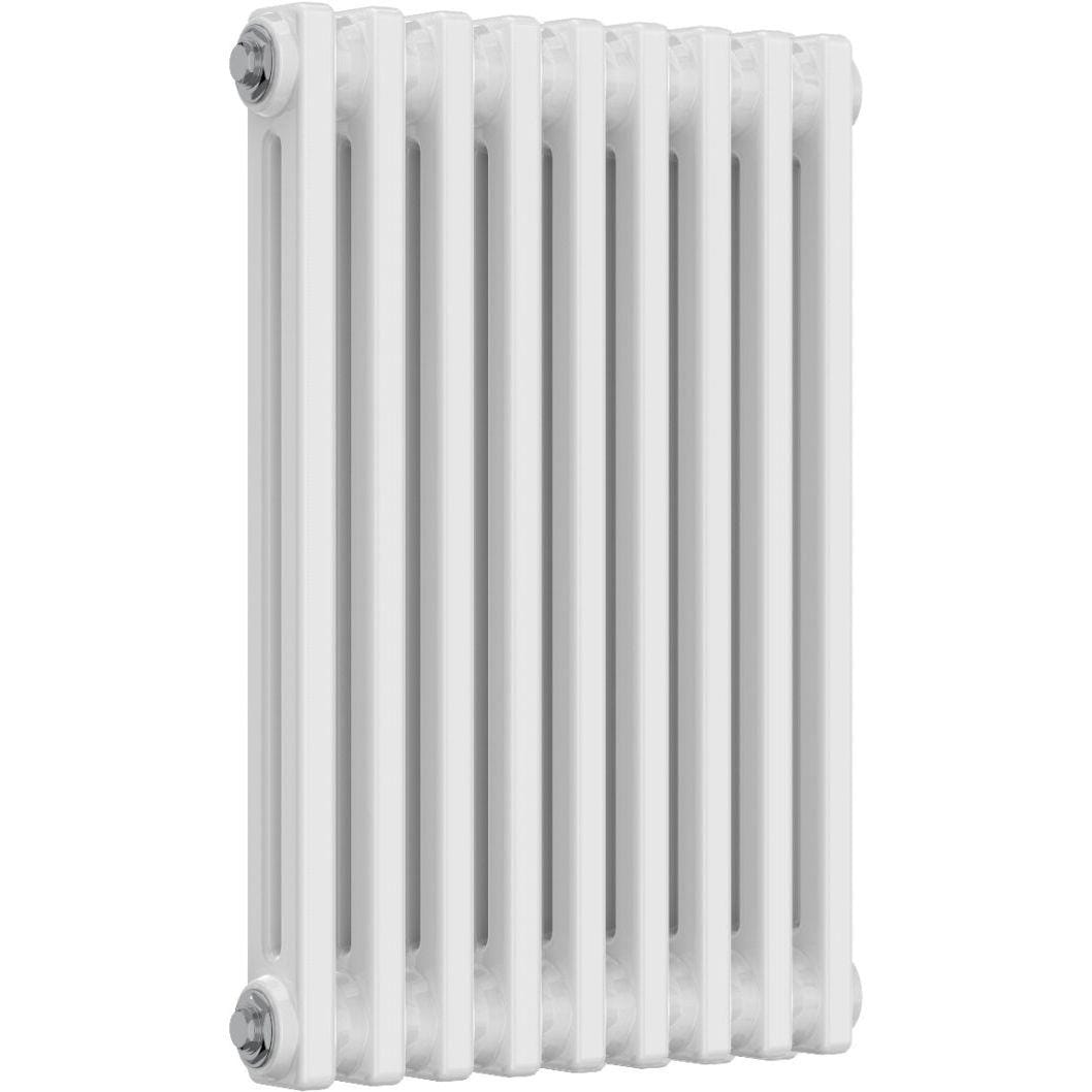 Aquarius Bathrooms Column Radiator Aquarius Foundry Horizontal 2 Column Radiator in White 600mm x 425mm