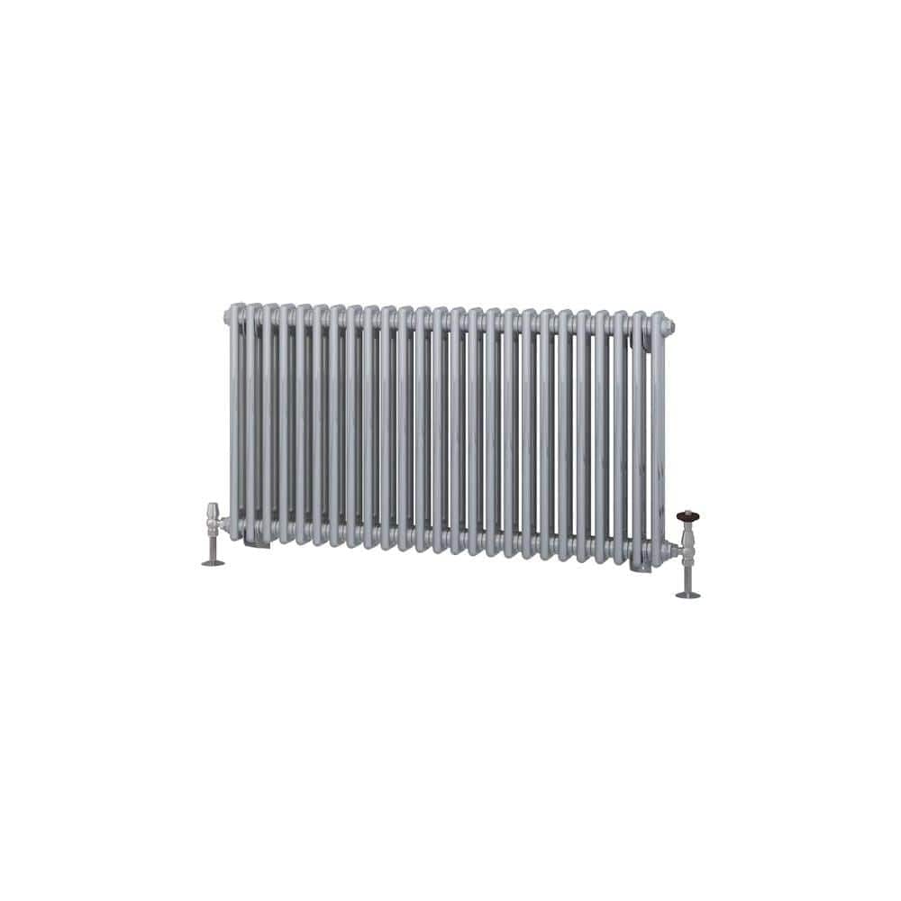 Eastbrook Column Radiator Eastbrook Rivassa Traditional 2 Column Radiator in Chrome Effect