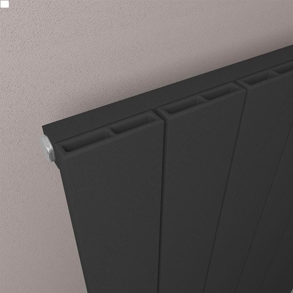 Eastbrook Charlton Vertical Designer Radiator in Matt Black