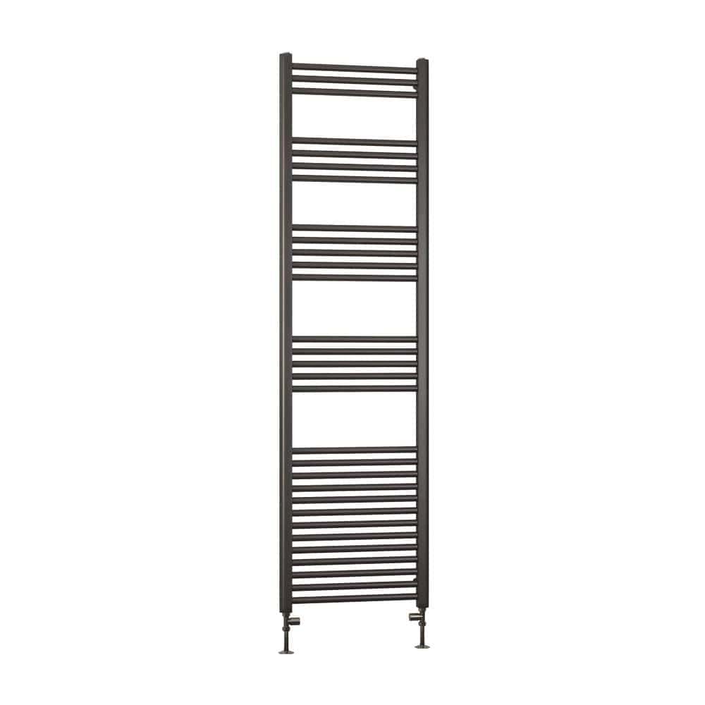 Eastbrook Ladder Rail Eastbrook Wendover Straight Heated Towel Rail in Brushed Gunmetal