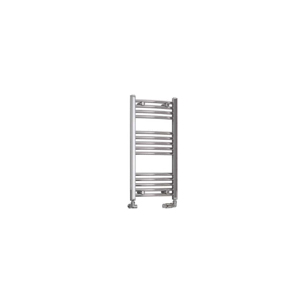 Totally Rads Ladder Rails Eastbrook Wendover Curved Vertical Heated Towel Rail in White