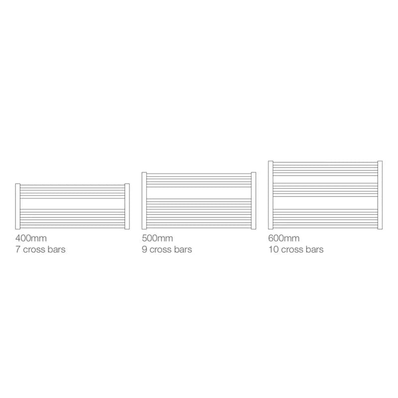 Vogue Ladder Rails Vogue Focus Horizontal Straight Towel Rail in Chrome