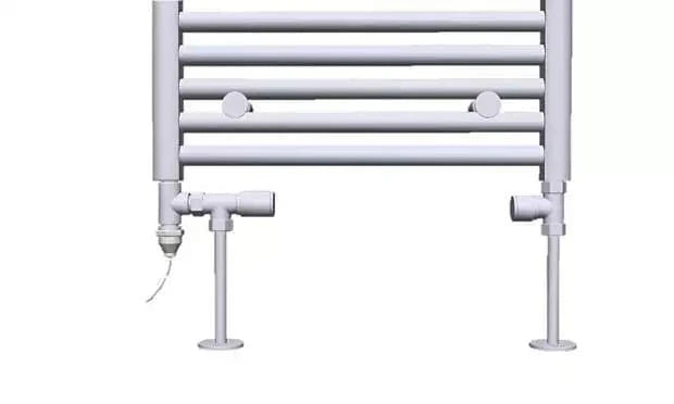 Tissino Radiator Valves Tissino Dual Fuel Radiator Valves - Floor Plumbing Connection - Mont Blanc - THU-210-MB
