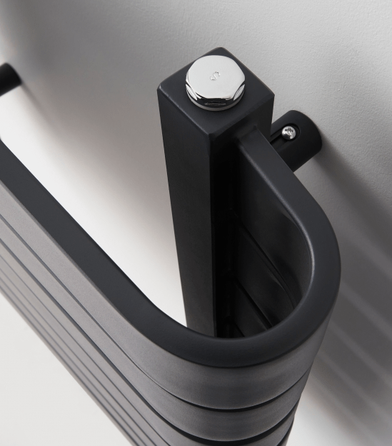 KRAD Panel Radiators K-RAD Denver Straight Horizontal Designer Radiator in Textured Grey