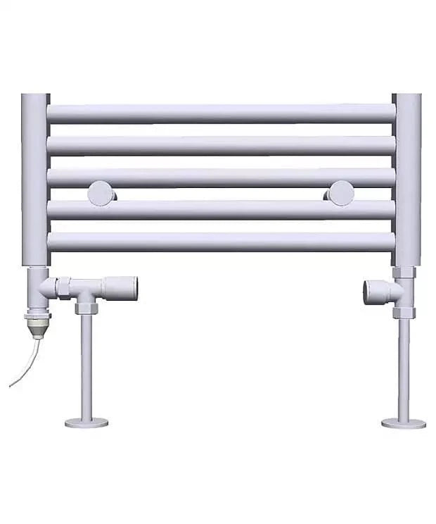 Tissino Radiator Valves Tissino Dual Fuel Radiator Valves - Floor Plumbing Connection - Chrome - THU-210-CP