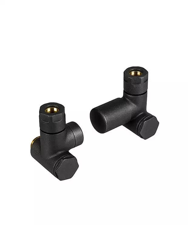 Tissino Radiator Valves Tissino Dual Fuel Radiator Valves - Wall Plumbing Connection - Anthracite - THU-309-ANT