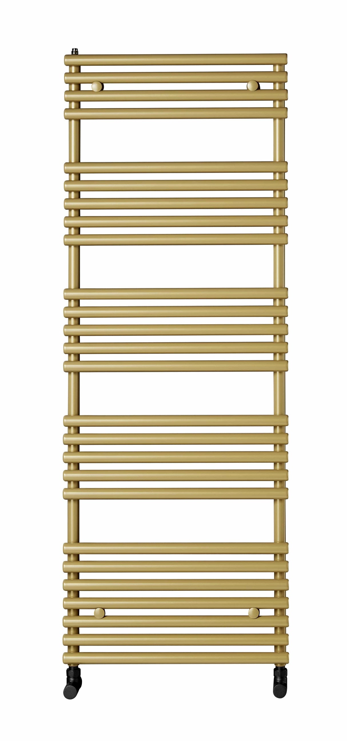 Redroom Designer Towel Radiators Redroom TT Lux Straight Vertical Heated Towel Rail in Gold Look
