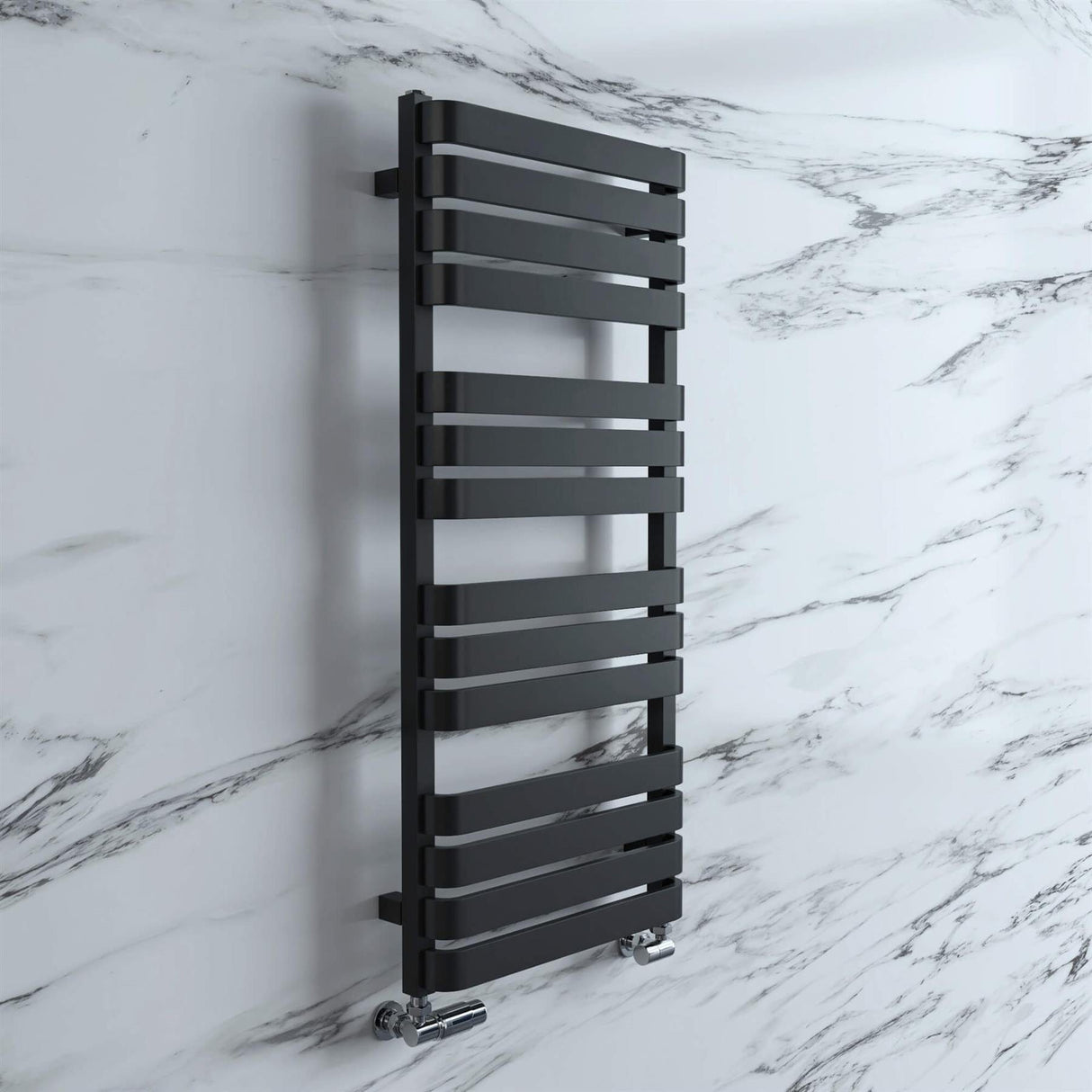 Crosswater Designer Towel Radiator Crosswater Celeste Designer Towel Rail in Metallic Black