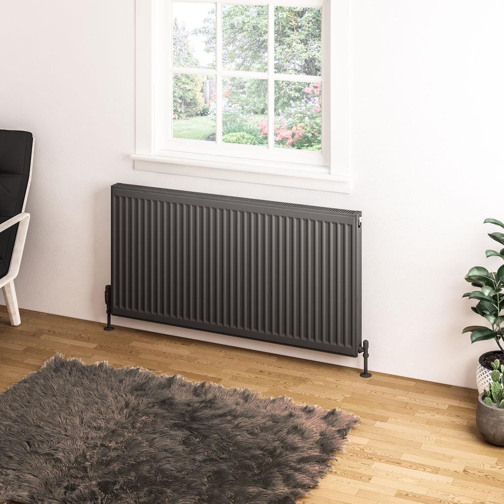 Aquarius Type 11 Aquarius Type 11 Compact Panel Radiator In Matt Anthracite 600 x 1200mm