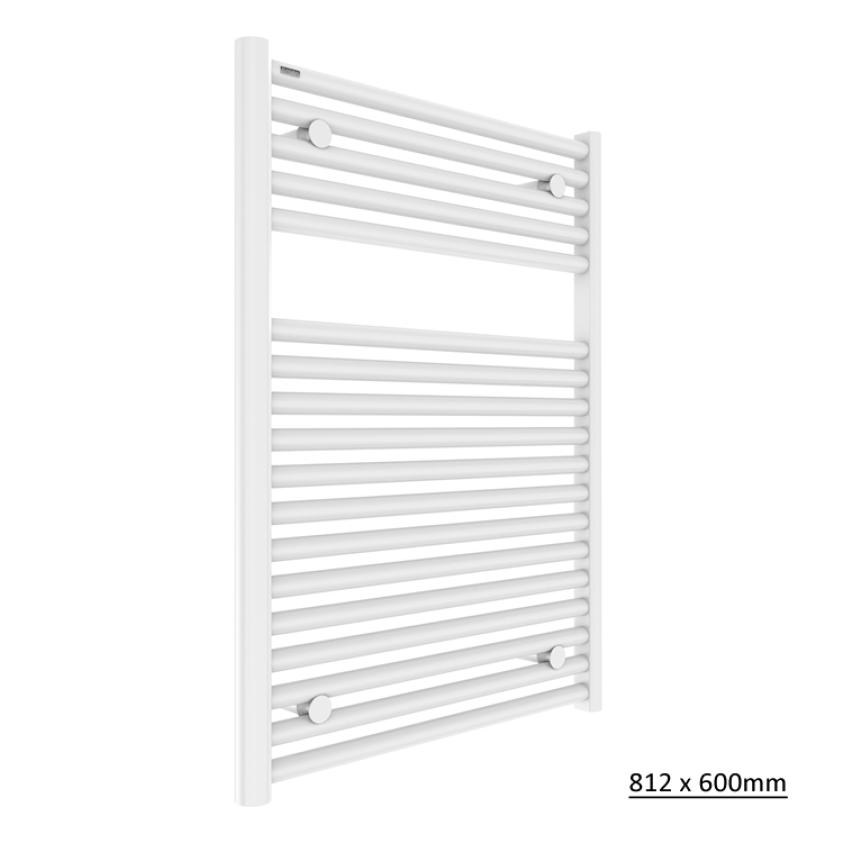 Tissino Ladder Rails Tissino Hugo2 Designer Towel Radiator in Mount Blanc 812 x 600 / Central Heating