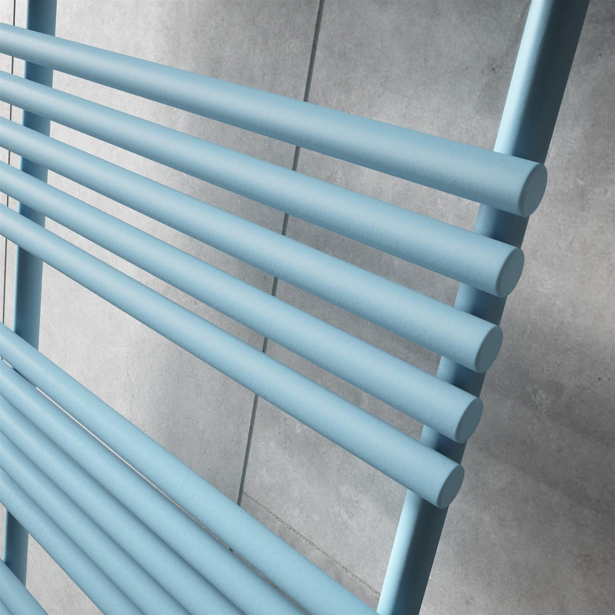 Redroom Designer Towel Radiators Redroom TT Lux Straight Vertical Heated Towel Rail in Pacific Blue
