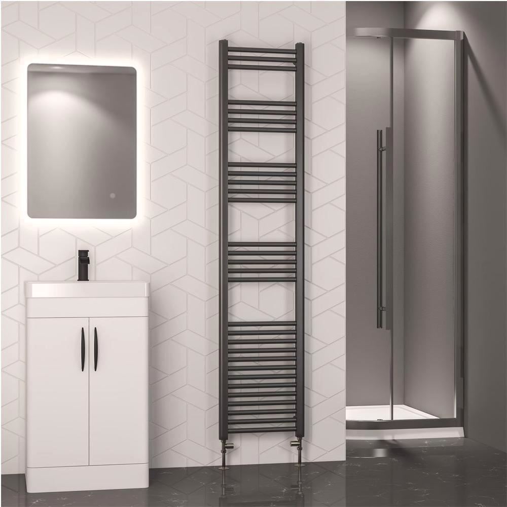 Eastbrook Wendover Straight Heated Towel Rail in Brushed Gunmetal