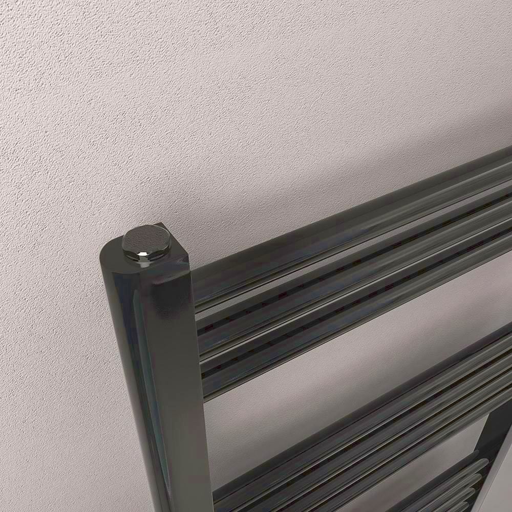 Eastbrook Ladder Rail Eastbrook Wendover Straight Heated Towel Rail in Black Gold