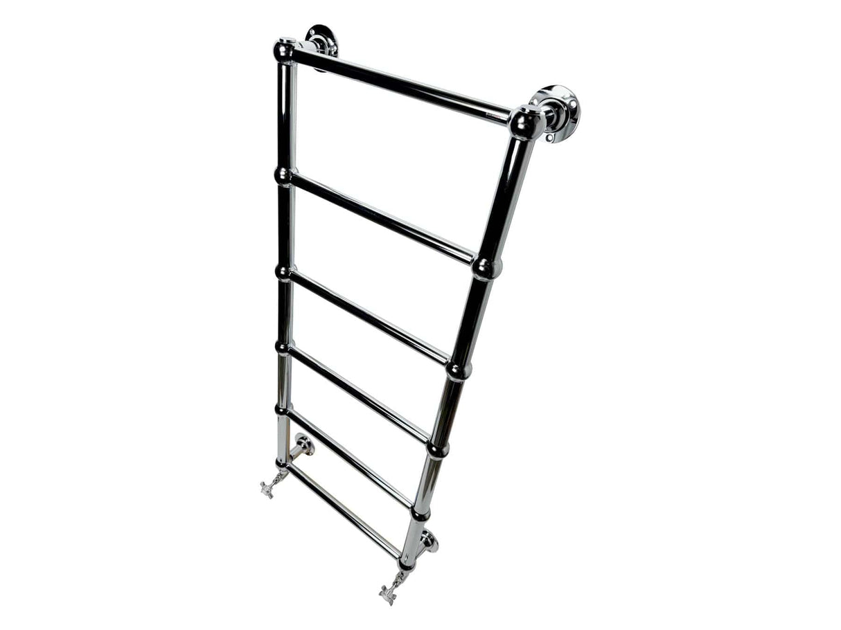 Imperial Traditional Towel Radiators Imperial Lund Traditional Wall Mounted Heated Towel Rail in Polished Nickel