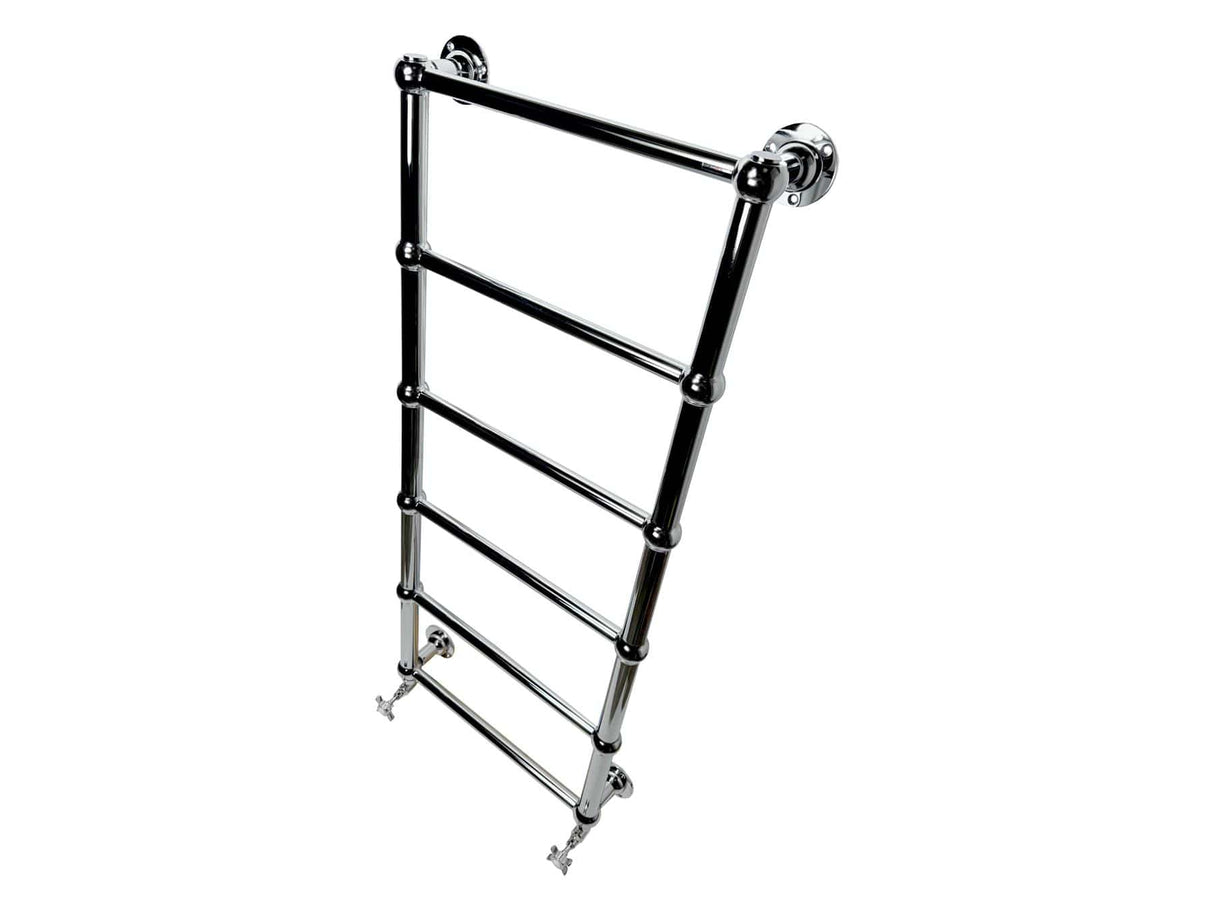 Imperial Traditional Towel Rail Imperial Lund Traditional Wall Mounted Heated Towel Rail in Polished Nickel