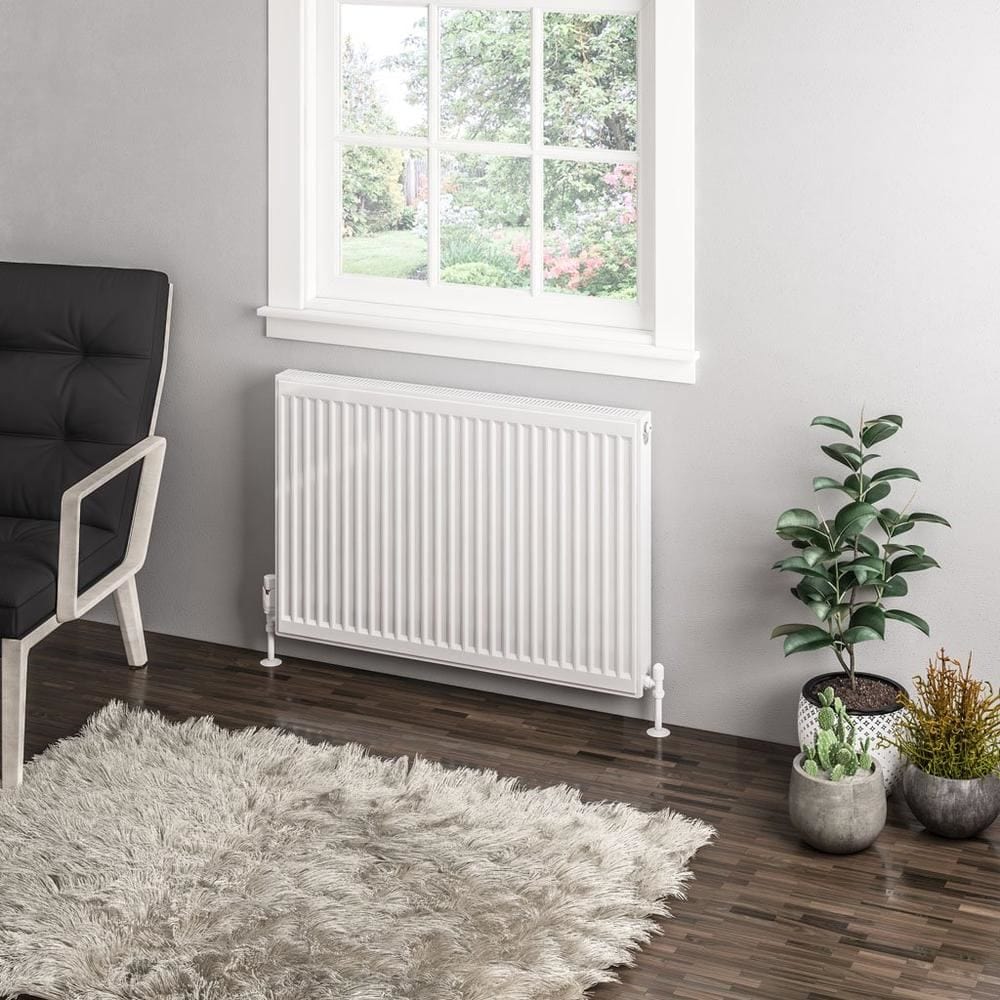 Aquarius Bathrooms Type 11 Aquarius Type 11 Compact Panel Radiator In Gloss White 600 x 900mm