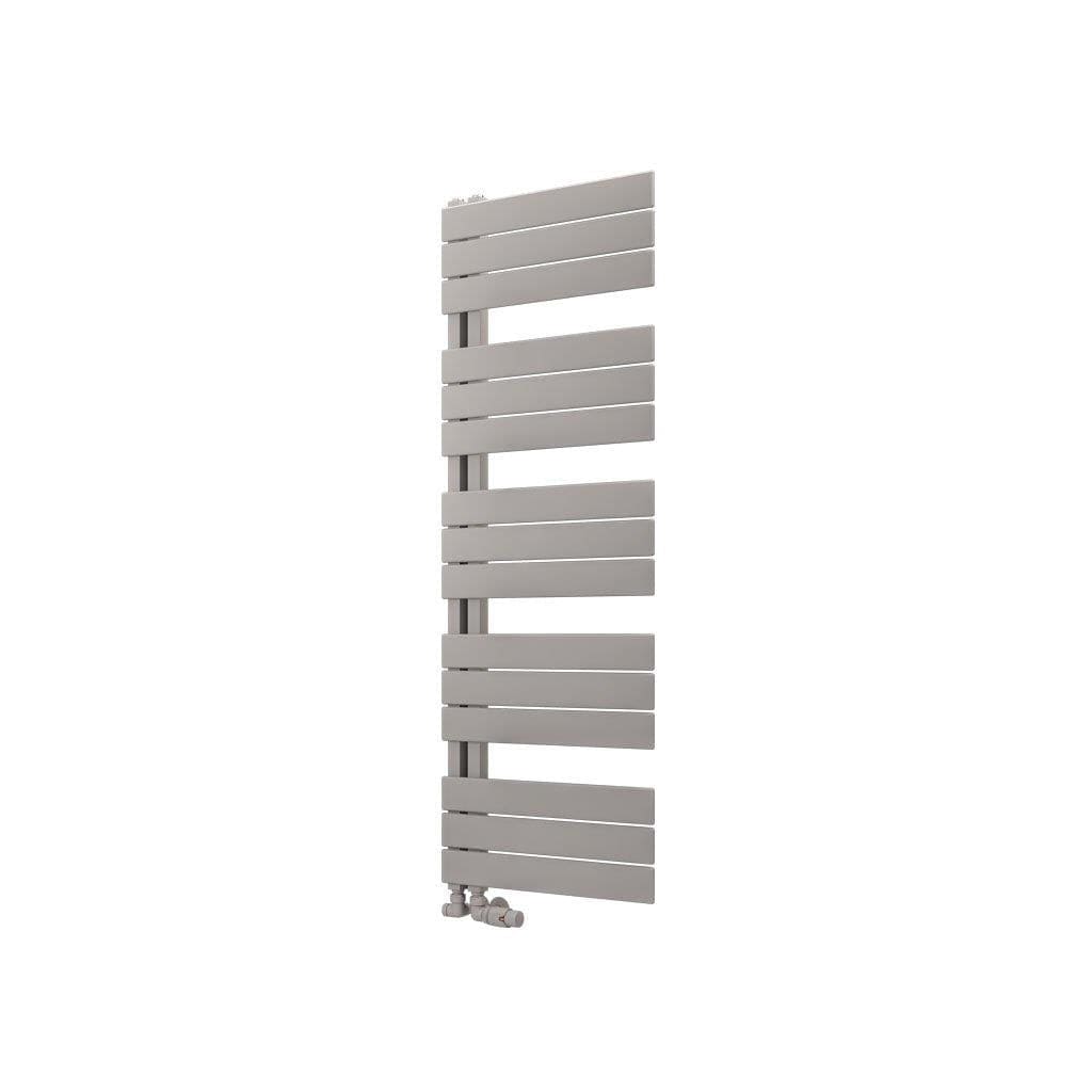 Eastbrook Designer Towel Radiator Eastbrook Helmsley Straight Vertical Designer Towel Rail in Matt Grey 1400 x 500 / Central Heating