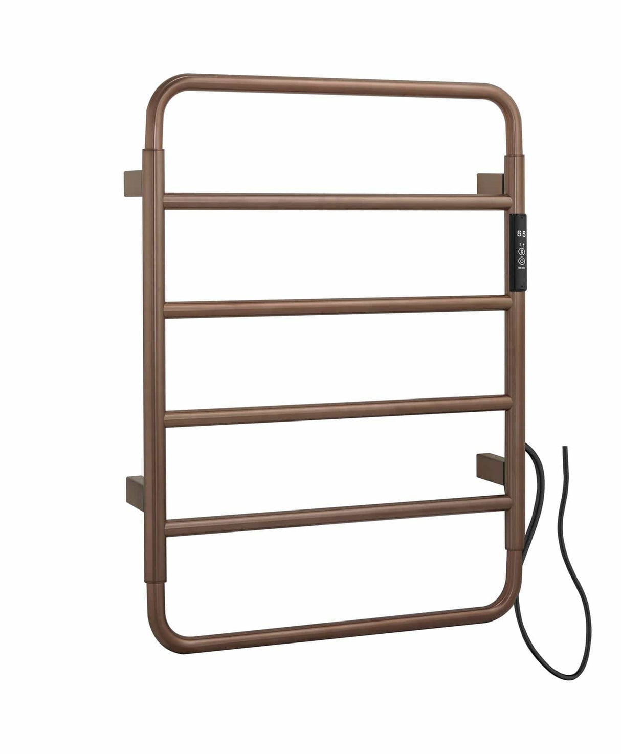 JTP Designer Towel Radiator JTP AERO Designer Vertical Heated Towel Rail - Electric Only 640 x 475 / Brushed Bronze