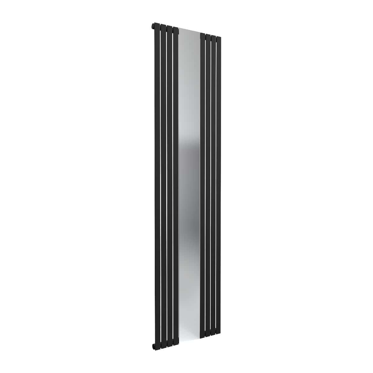 Reina Panel Radiator Reina Reflect Vertical Central Heating Radiator with Mirror Black