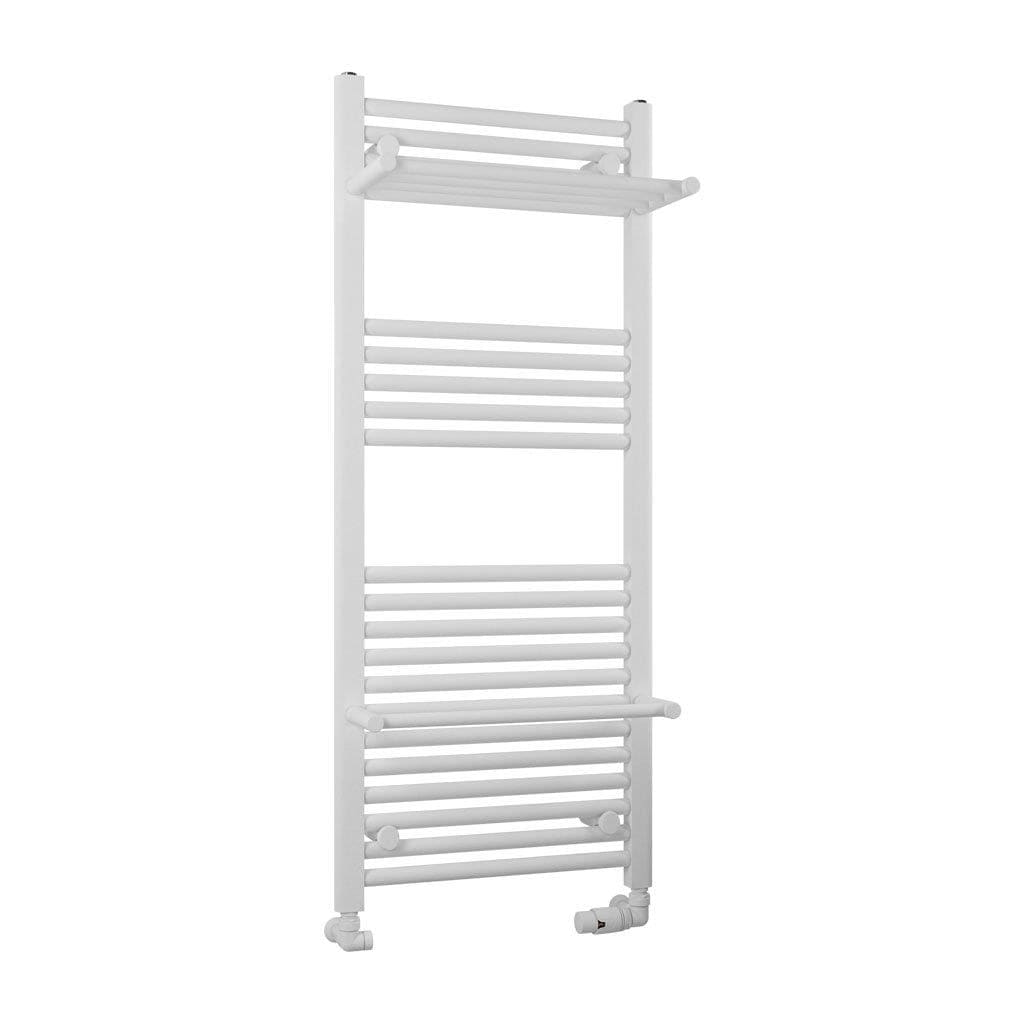 Eastbrook Panel Radiator Eastbrook Haddenham Straight Vertical Towel Rail in Matt White