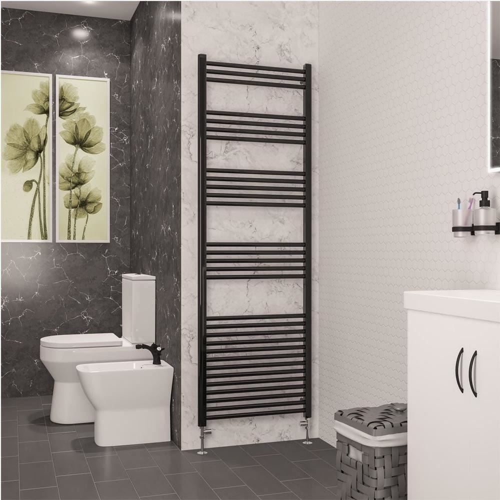 Eastbrook Ladder Rail Eastbrook Wendover Straight Heated Towel Rail in Black Gold 1800 x 600mm / Central Heating