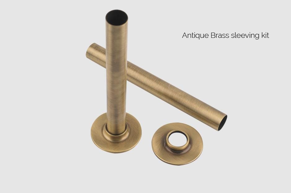 MHS Radiators Pipe Shrouds MHS Pipe Shrouds and Collar Sleeving Kit - Antique Brass - PSKITC-06