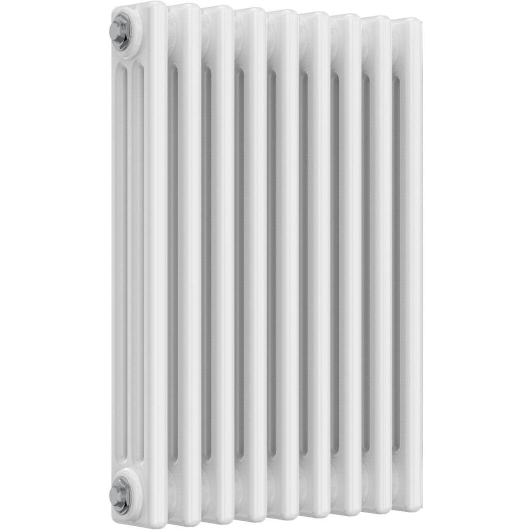Aquarius Bathrooms Column Radiator Aquarius Foundry Horizontal 3 Column Radiator in White 600mm x 425mm