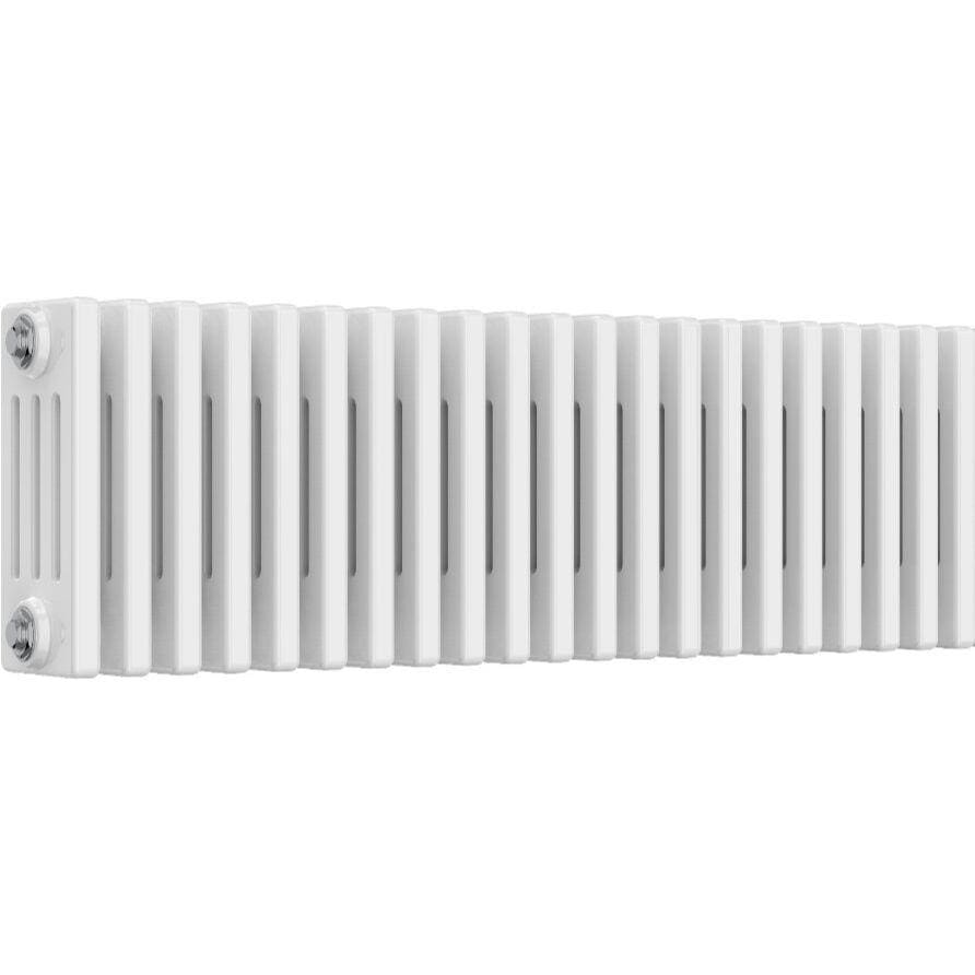 Aquarius Bathrooms Column Radiator Aquarius Foundry Horizontal 4 Column Radiator in White 300mm x 965mm