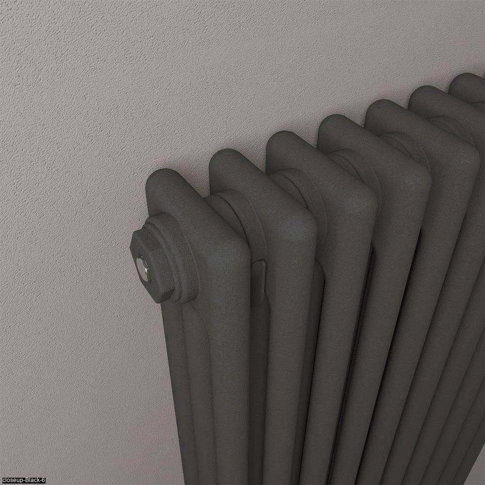 Eastbrook Column Radiator Eastbrook Rivassa Traditional 3 Column Radiator in Matt Anthracite