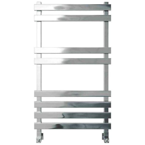 Vogue Designer Towel Radiators Vogue Gallant Straight Designer Towel Radiator in Polished Stainless Steel 900 x 500 / Electric Only