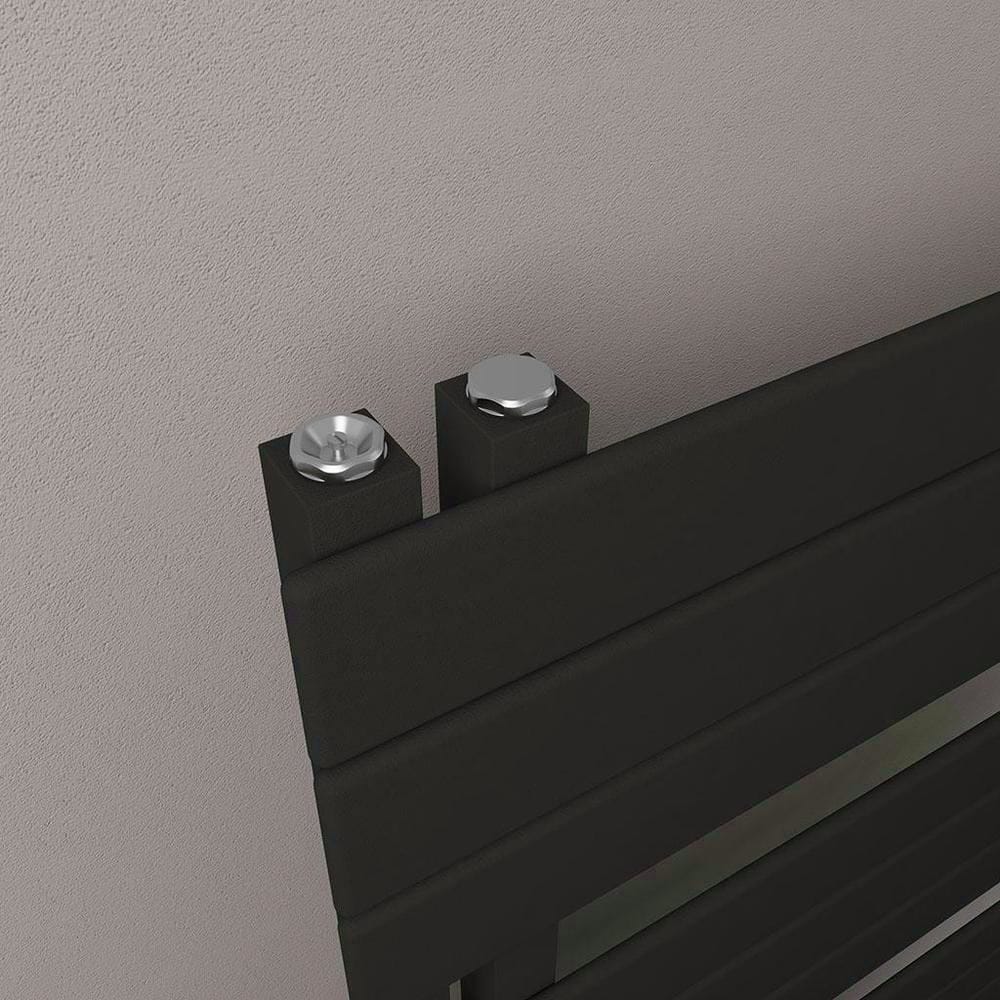 Eastbrook Designer Towel Radiator Eastbrook Helmsley Straight Vertical Designer Towel Rail in Matt Black