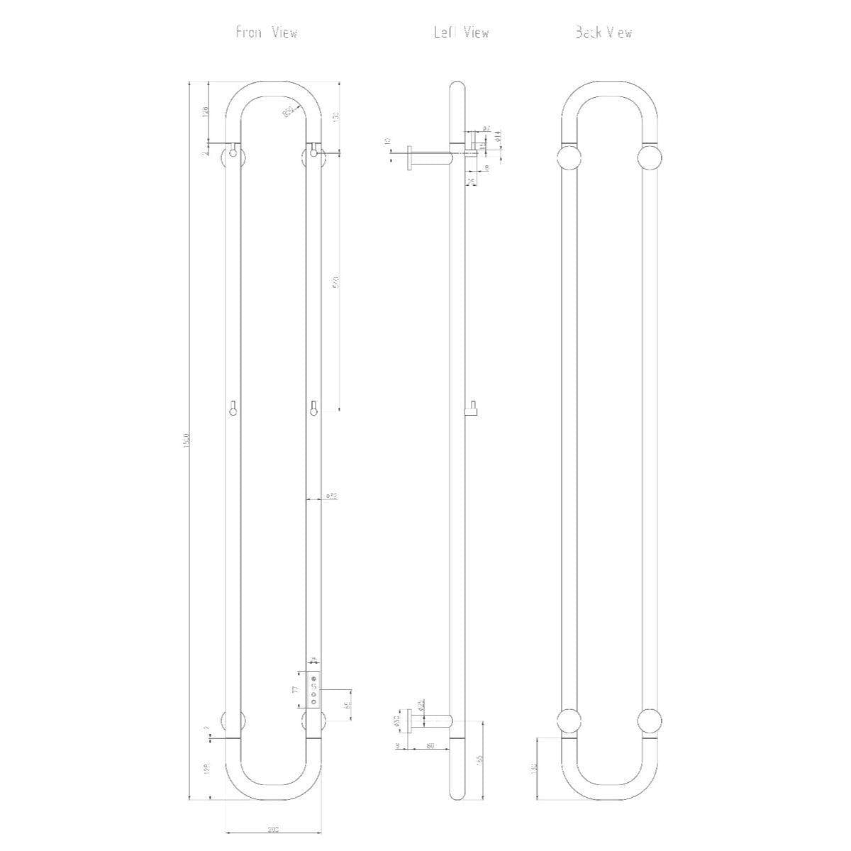 Aquarius Unique Radiator Aquarius DigiTherm Pelmo Dry Electric Radiator with LCD Display