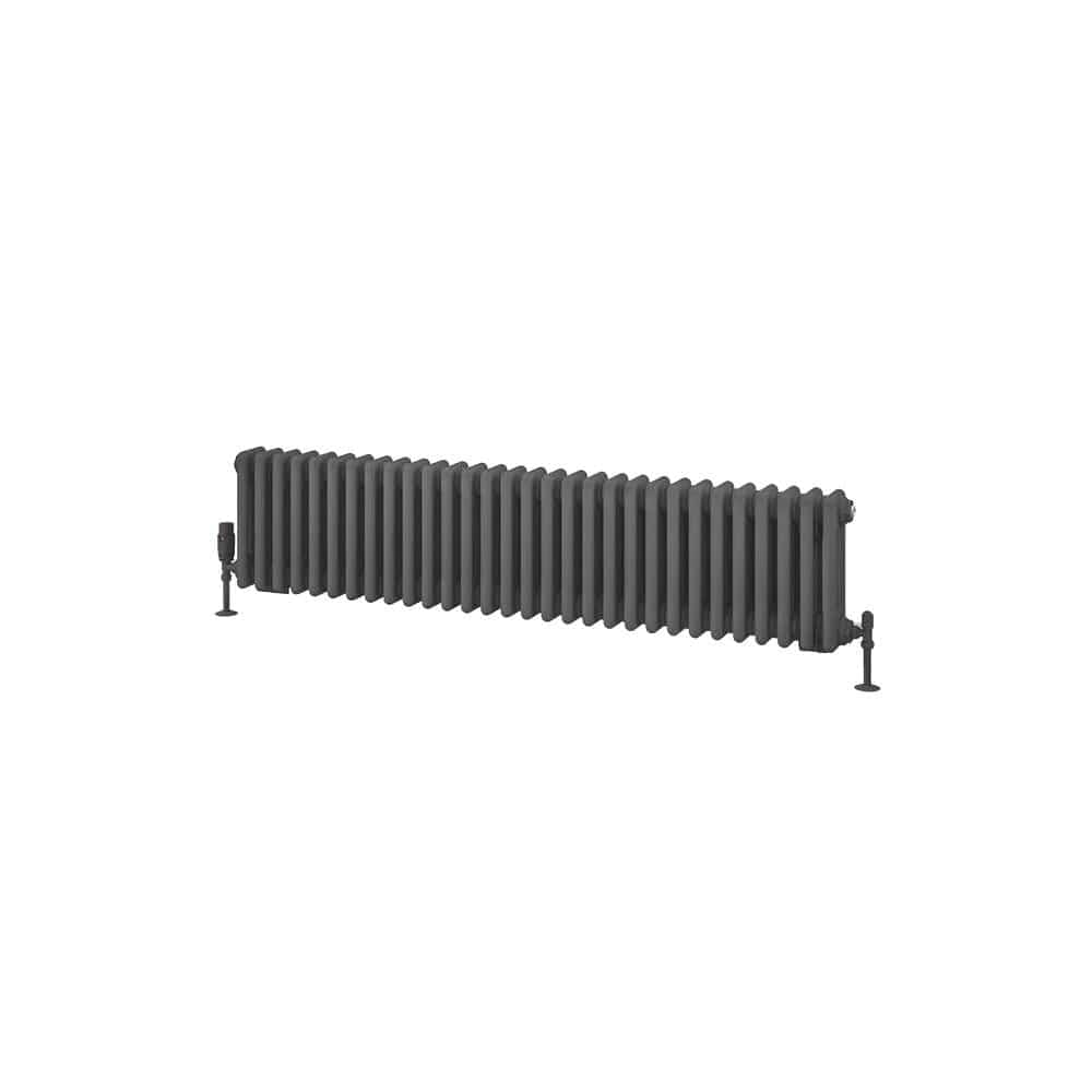 Eastbrook Column Radiator Eastbrook Rivassa Traditional 3 Column Radiator in Matt Anthracite