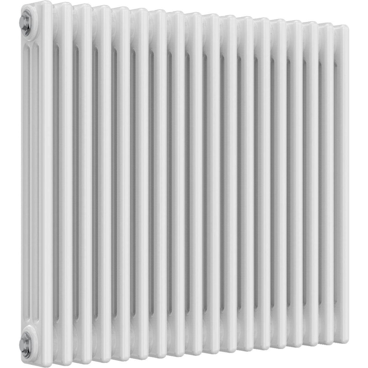 Aquarius Bathrooms Column Radiator Aquarius Foundry Horizontal 3 Column Radiator in White 750mm x 830mm