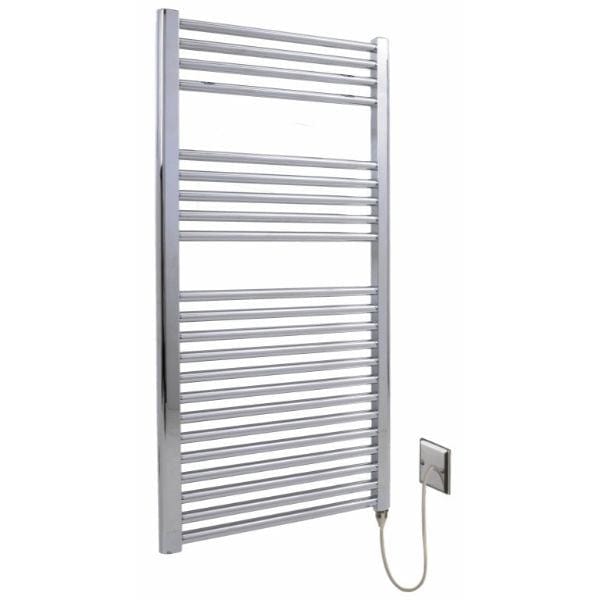 Vogue Ladder Rail Vogue Focus Straight Towel Rail in Chrome 1200 x 400 / Electric Only