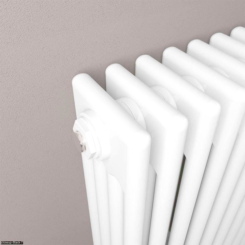 Eastbrook Column Radiator Eastbrook Rivassa Traditional 4 Column Radiator in Gloss White