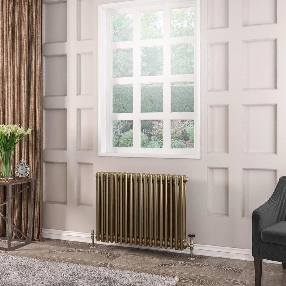 Eastbrook Column Radiator Eastbrook Rivassa Traditional 3 Column Radiator in Bronze Effect 600 x 833 / Dual Fuel