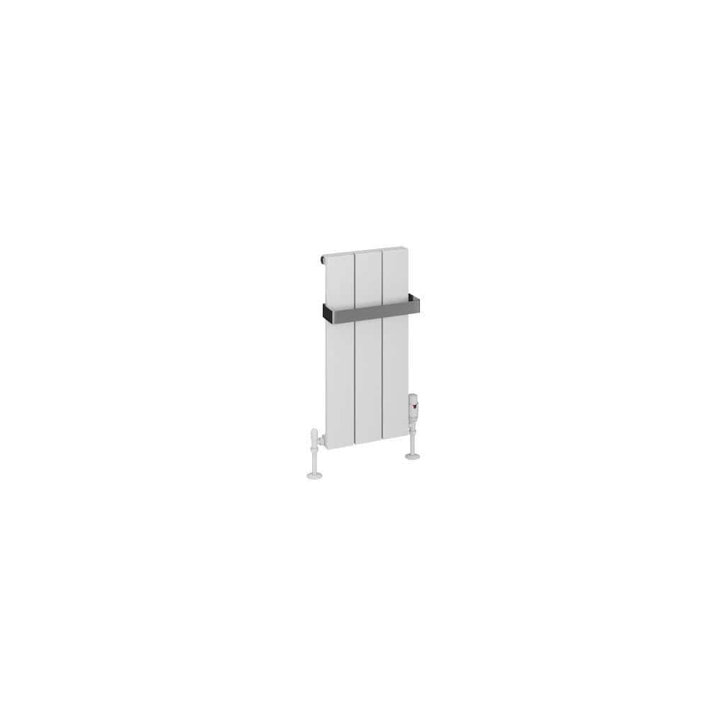 Eastbrook Panel Radiator Eastbrook Rosano Straight Vertical Aluminium Radiator in Matt White