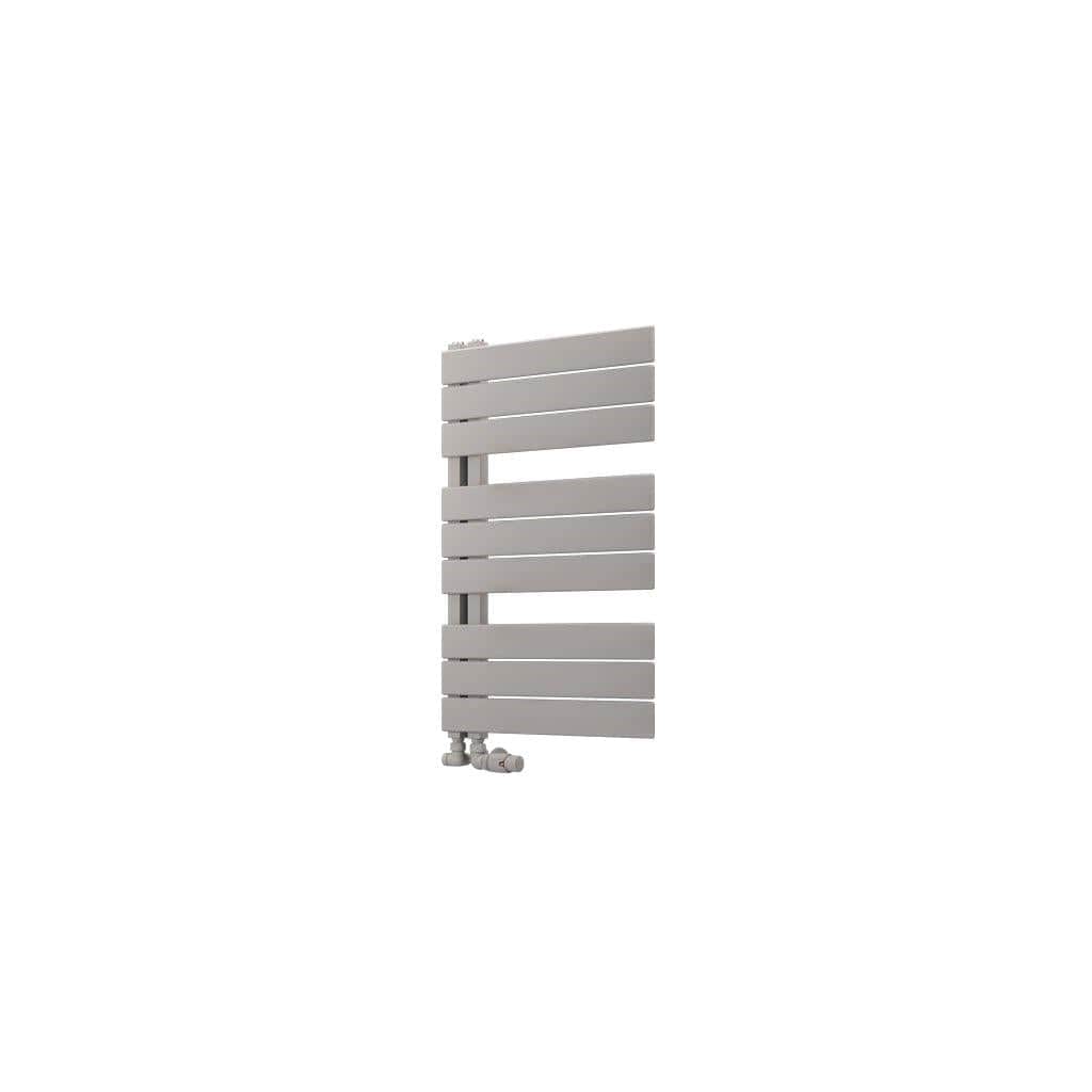 Eastbrook Designer Towel Radiator Eastbrook Helmsley Straight Vertical Designer Towel Rail in Matt Grey 800 x 500 / Dual Fuel