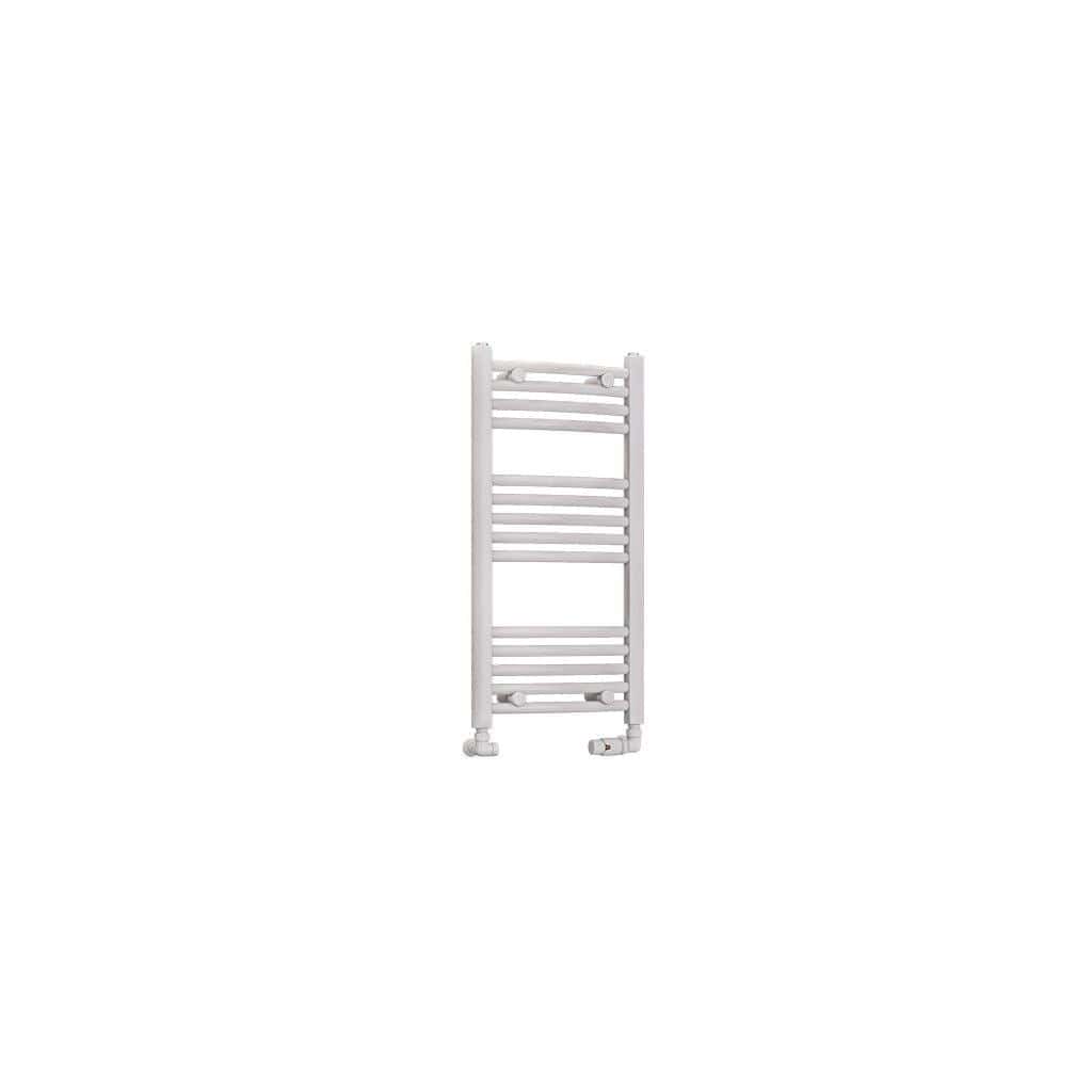 Totally Rads Ladder Rails Eastbrook Wendover Curved Vertical Heated Towel Rail in White