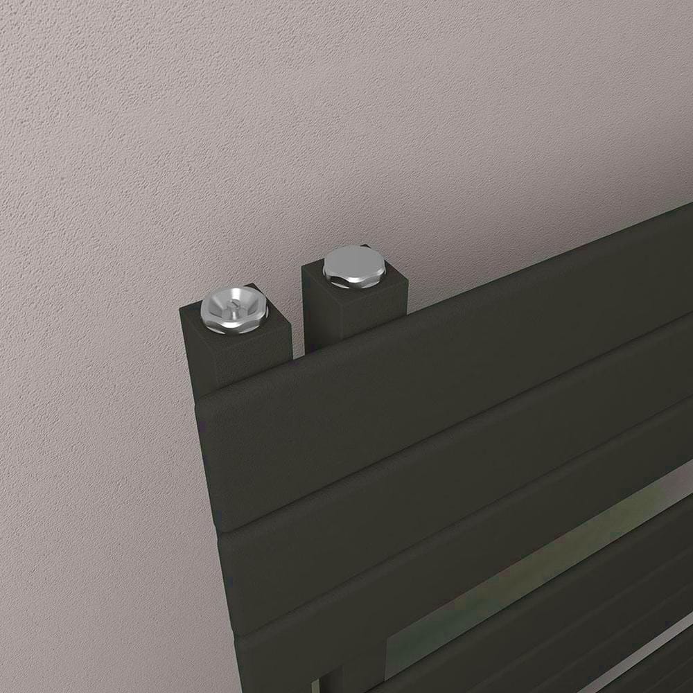 Eastbrook Designer Towel Radiator Eastbrook Helmsley Straight Vertical Designer Towel Rail in Matt Black