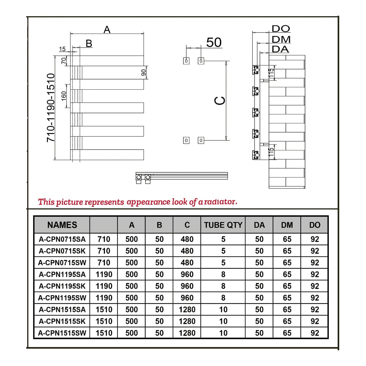 Reina Ladder Rail Reina Carpena Central Heating Aluminium Towel Rail