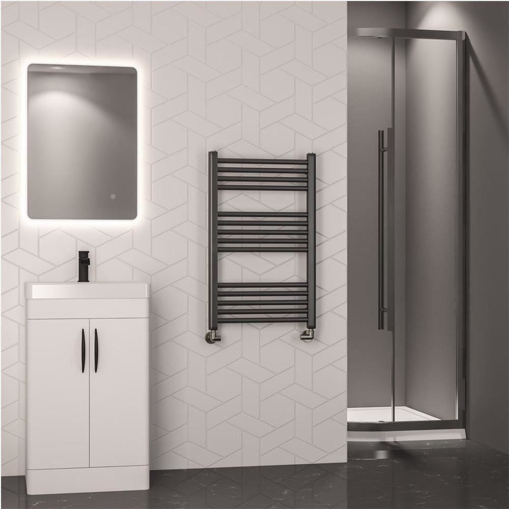 Eastbrook Wendover Straight Heated Towel Rail in Brushed Gunmetal