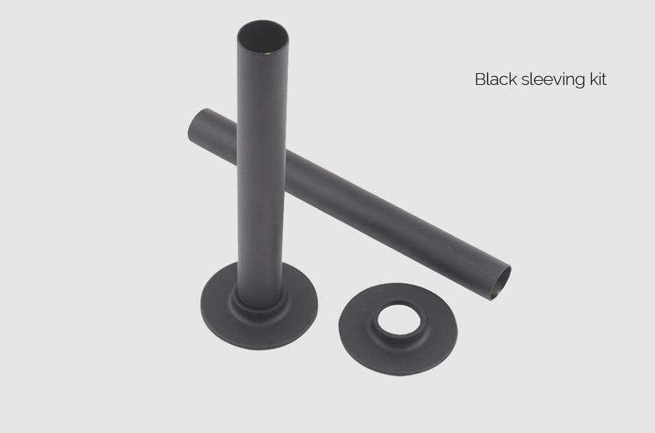 MHS Radiators Pipe Shrouds MHS Pipe Shrouds and Collar Sleeving Kit - Black - PSKITC-04
