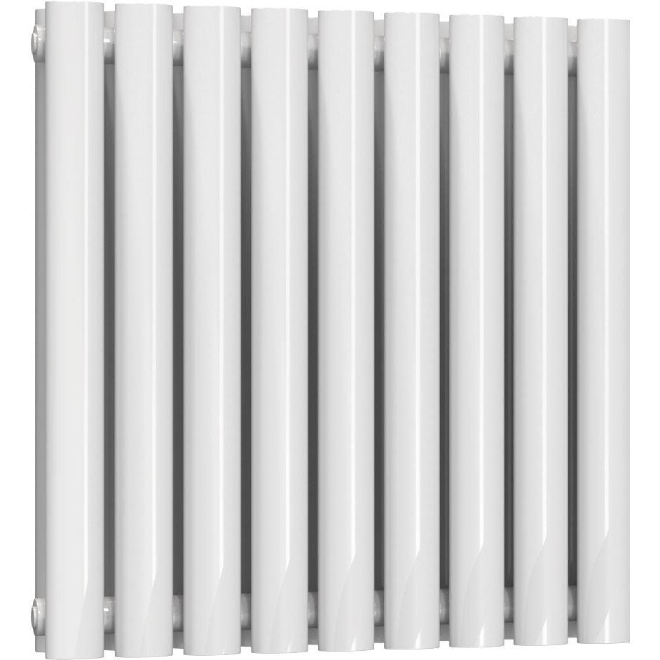 Aquarius Bathrooms Column Radiator Aquarius Athens Horizontal Double Column Radiator 600 x540mm / White