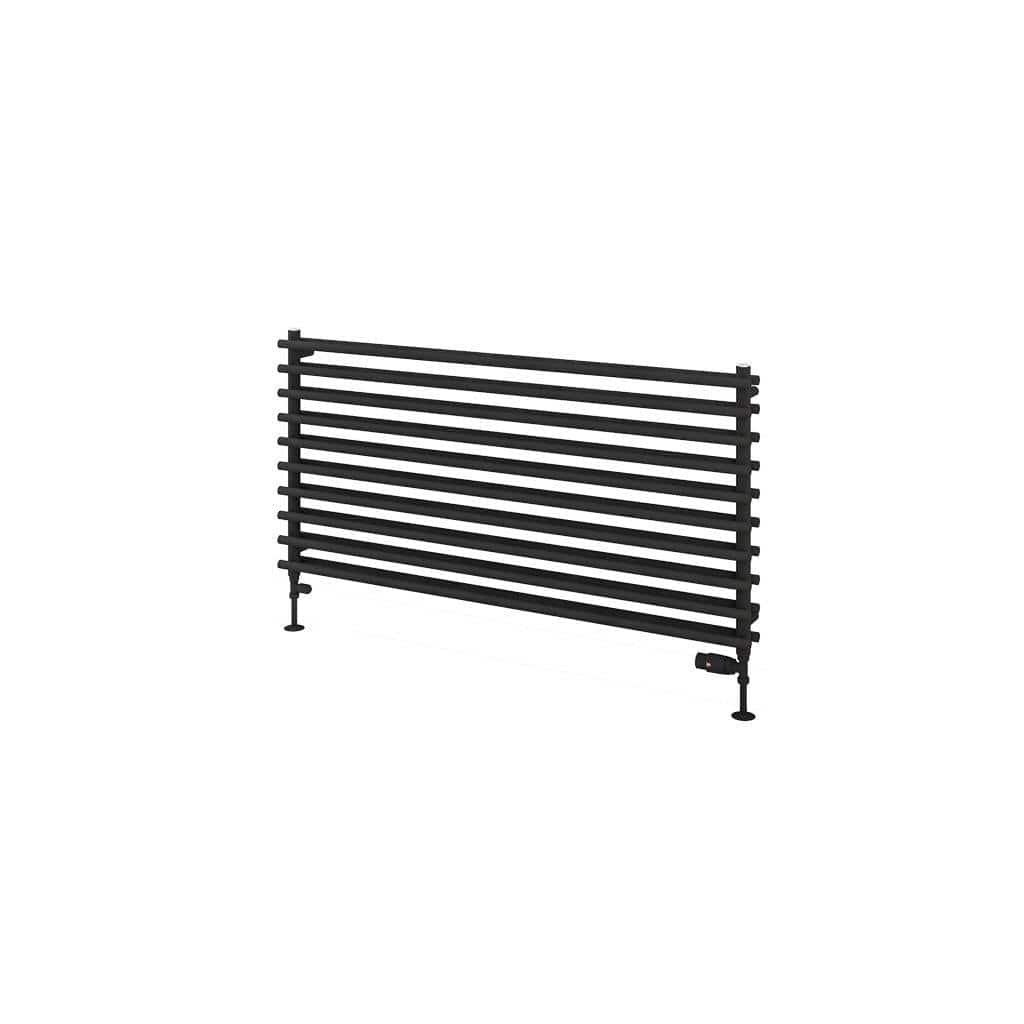 Eastbrook Designer Towel Radiator Eastbrook Murano Horizontal Designer Radiator in Matt Black